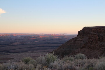 evening in the fish river canyon in namibia