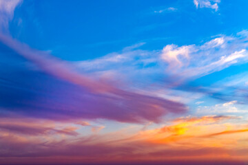 Céu muito colorido