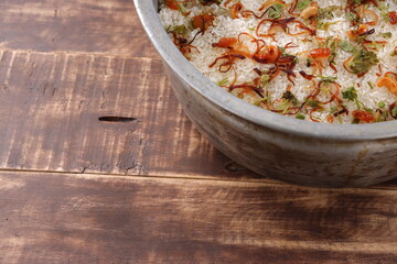 Dum chicken biriyani