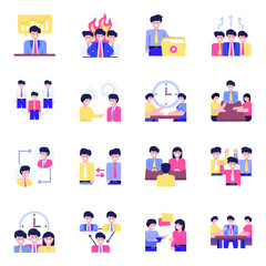
Project Management Flat Characters Pack

