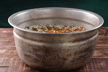 Dum chicken biriyani