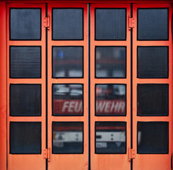 Feuerwehrhaus Fahrzeughalle