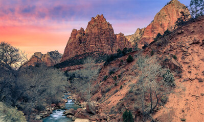 grand canyon sunset.beautiful image.rocky mountains
