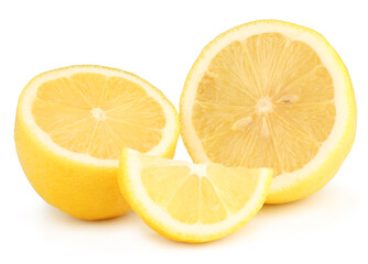 Fototapeta na wymiar Lemons isolated on white background