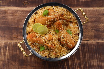 Dum chicken biriyani