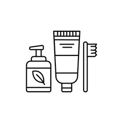 Eco hygiene products color line icon. Pictogram for web page, mobile app