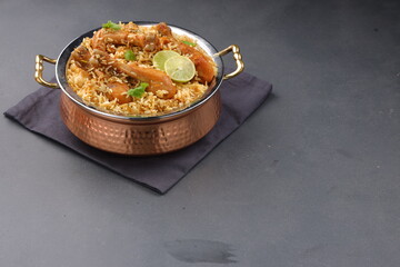 Dum chicken biriyani