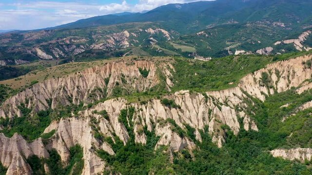 Sand pyramides near Bulgarian town Melnik