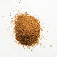 spice powder and on white Background