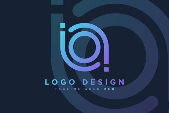 abstract initial letter ba logo design vector illustration.letter ba business and technology logos template design element