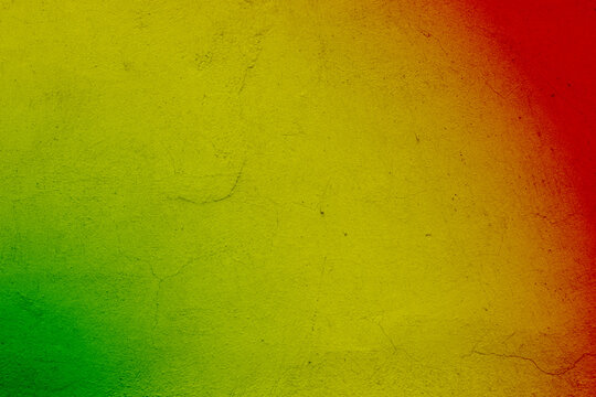 Wall texture in Rastafarian colors. Rastafarai background