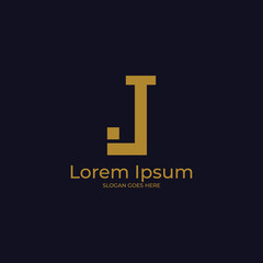 Luxury J letter logo vector