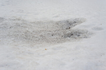 Melt snow in early spring.