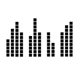 
City icon vector pattern on white background.