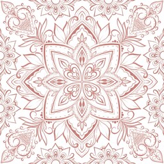 Oriental mandala seamless pattern 