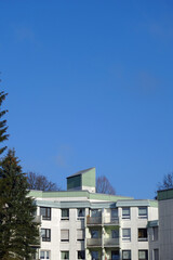 Lüdenscheid Hausfassaden am Danziger Weg Hochformat