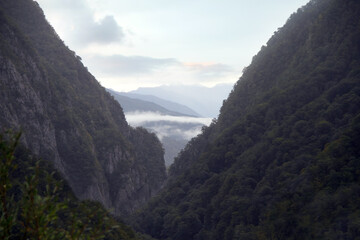 Mountain peaks of the Caucasus
