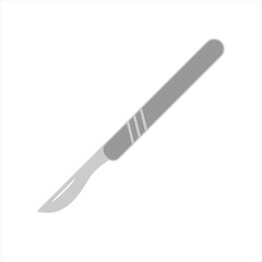 Medical scalpel icon. Hospital surgery knife sign illustration