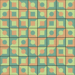 Abstract Geometric Pattern generative computational art illustration