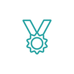 award and medal line icon