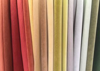 A Variety of Colorful Suede Fabrics