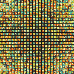 Abstract Geometric Pattern generative computational art illustration