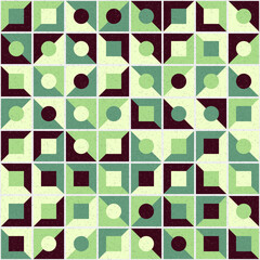 Abstract Geometric Pattern generative computational art illustration