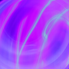 Blurred curvy blue fluorescent lines on purple backdrop abstract blue background texture