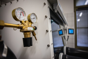 control panel in the laboratory