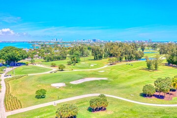 Fototapeta premium Miami Beach golf course club