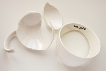 white cup and saucer