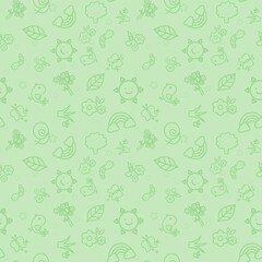 Seamless spring pattern