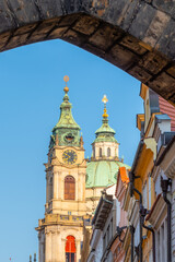 Fototapeta premium St Nicholas Bell Tower in Prague