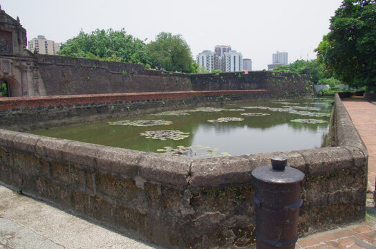 Scenic view of the famous Fort Santiago in Manila, Philippines