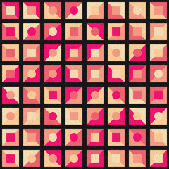 Abstract Geometric Pattern generative computational art illustration