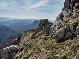 Paisajes durante la subida al Monte Aitzkorri de Zegama