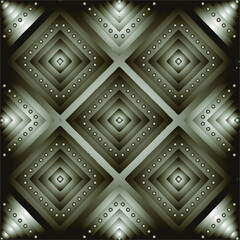  Pattern with a black-and-white gradient . Abstract metallic background