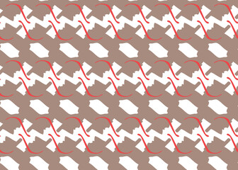 Fototapeta na wymiar Vector texture background, seamless pattern. Hand drawn, brown, red, white colors.