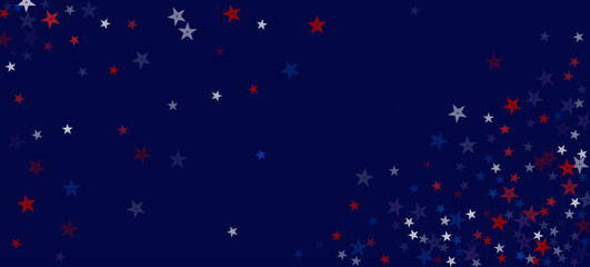 National American Stars Vector Background. USA 11th of November Labor Veteran's Memorial President's 4th of July Independence Day