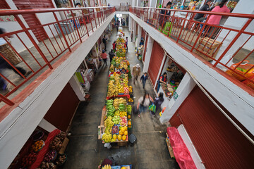 Mercado de la ciudad de Chachapoyas, Perú. © Joseluis
