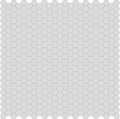 Patrón de hexágonos negros concéntricos creando panal sobre fondo blanco