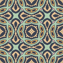 Abstract fantasy thin line hexagon, triangle geometric seamless pattern. Creative mosaic, tile background.