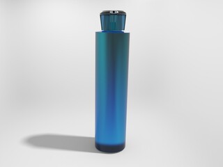 blue perfume bottle