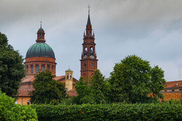 Fototapeta na wymiar Saint Stefano Protomartire Cathedral. Casalmaggiore, Lombardia, Italia