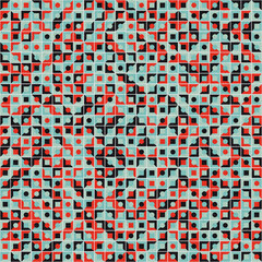 Fototapeta premium Abstract Geometric Pattern generative computational art illustration