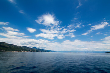 Fototapeta na wymiar Blue sky in croatia