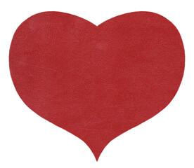 Heart with red paper texture