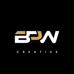 BPW Letter Initial Logo Design Template Vector Illustration