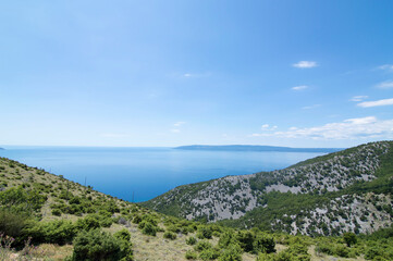 view from the top of the mountain in croata