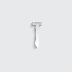 paper razor vector icon Shaving Razor